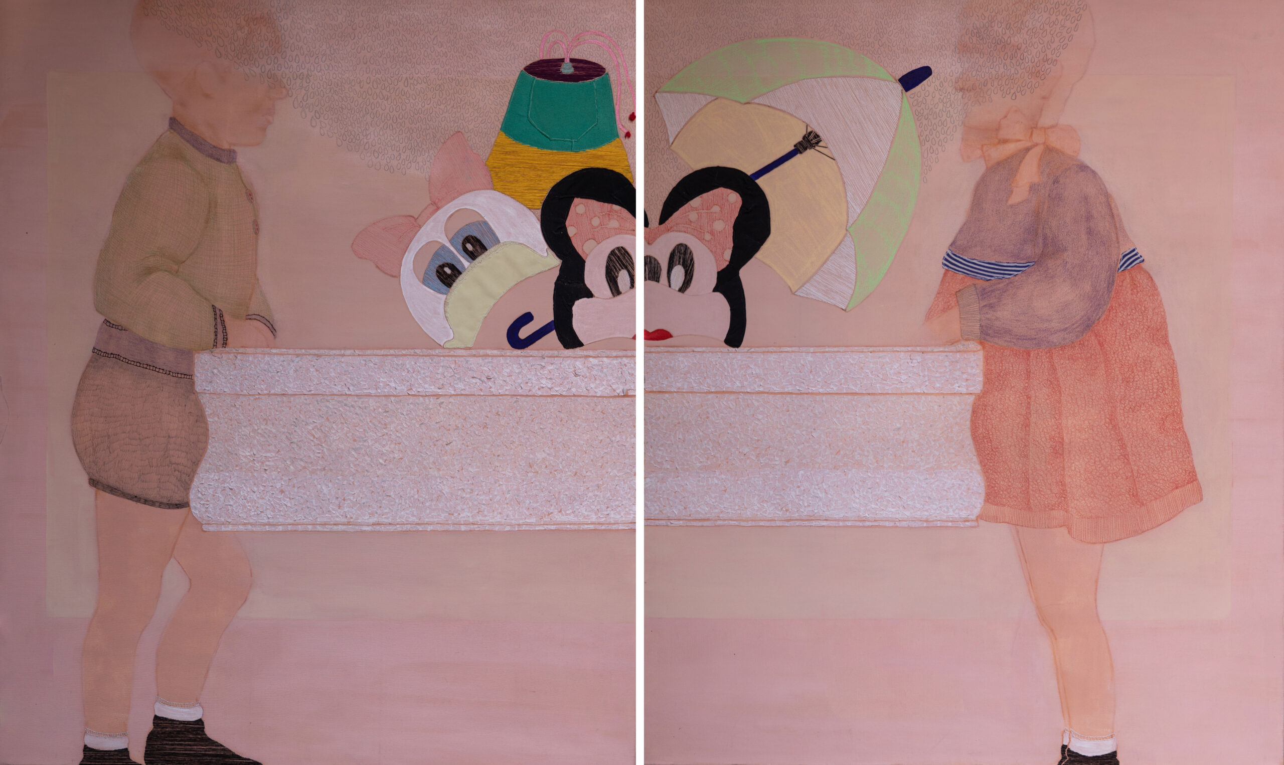 Eurodisney,-mixed-media-on-cavas, 120x200cm, 2013.|