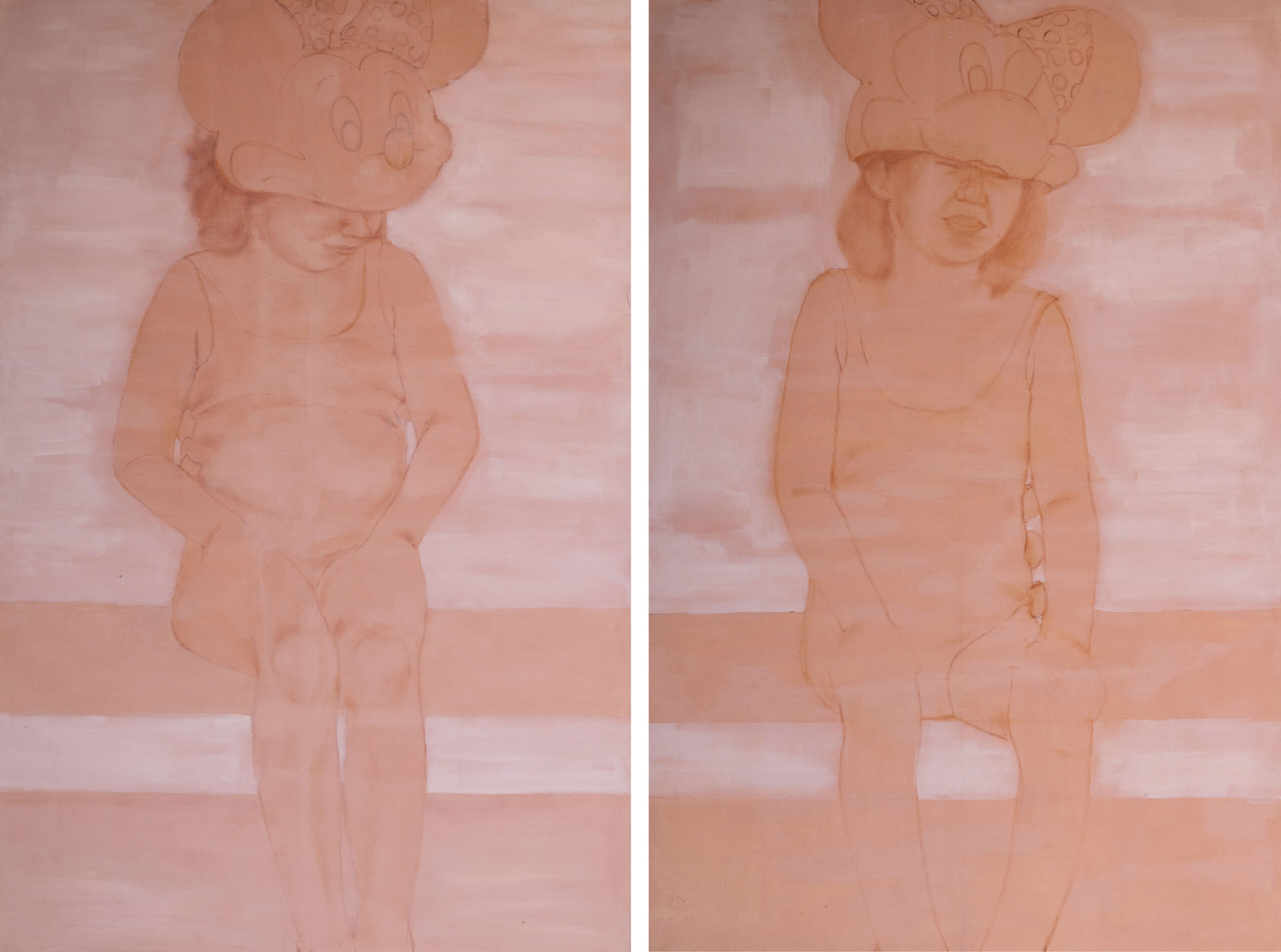 Gemelline, Acrylic-and-oil-on-canvas 120x200cm, 2012.|